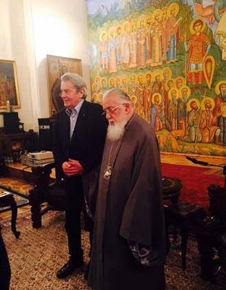 Ο Αλαίν Ντελόν στο Πατριαρχείο Γεωργίας