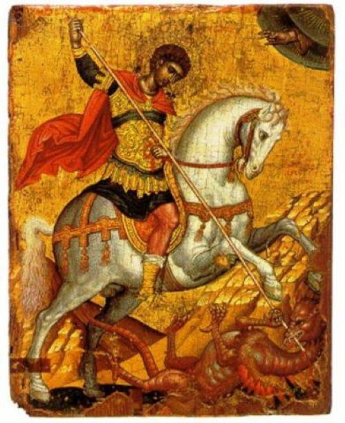 Τυράννων τὰ θράση ἐξηφάνισας καὶ Χριστὸν ἐδόξασας