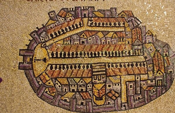 «Ἱερουσαλήμ, πόλις πίστεως, ἀγάπης καὶ εἰρήνης»